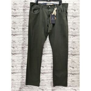 Tailor Vintage Performance Pants Men's 38X32 Army Green Canaan Slim Fit Stretch